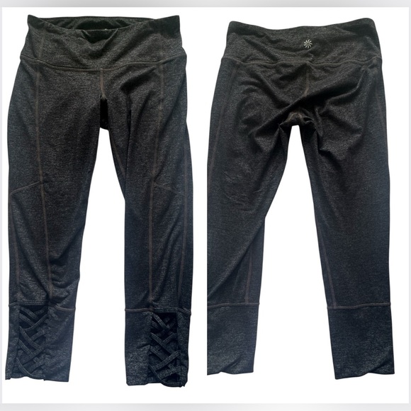 Free People Movement Gray and Athleta Dark Gray Athletic Workout Leggings Sz XS - Picture 2 of 8